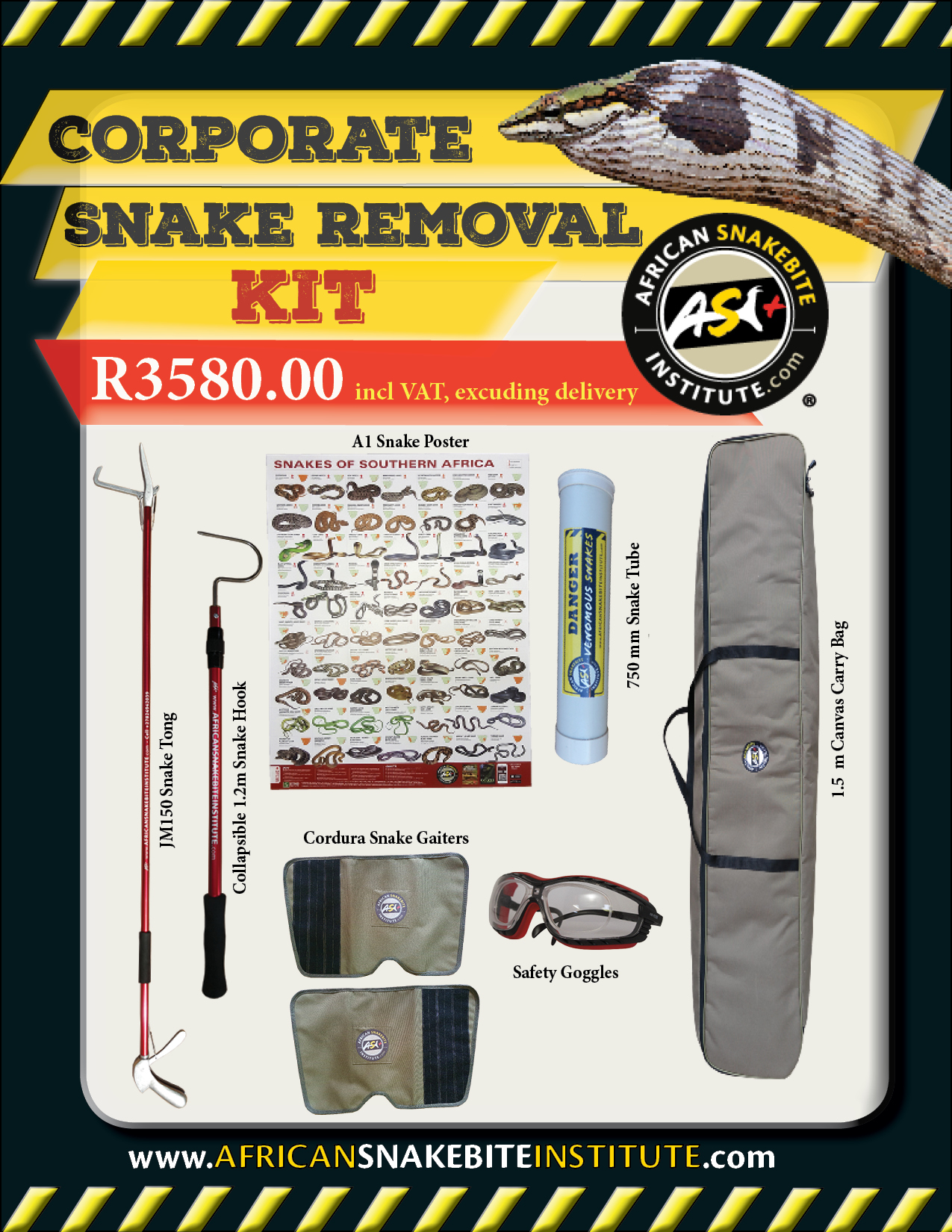 Snake best sale handling kit