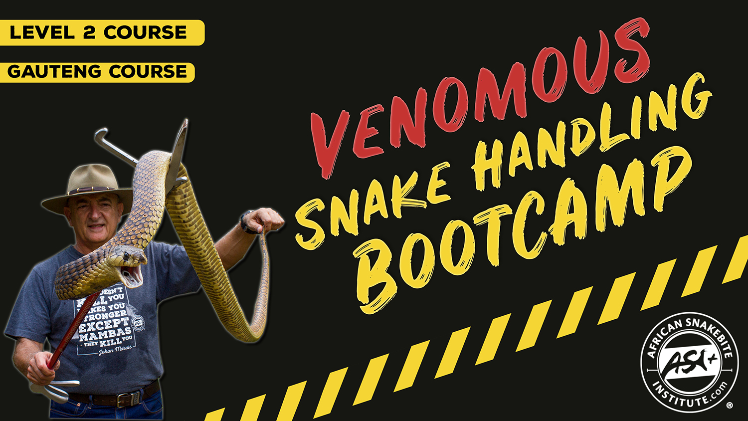 Venomous Snake Handling Bootcamp (Gauteng) - 2023-12-10